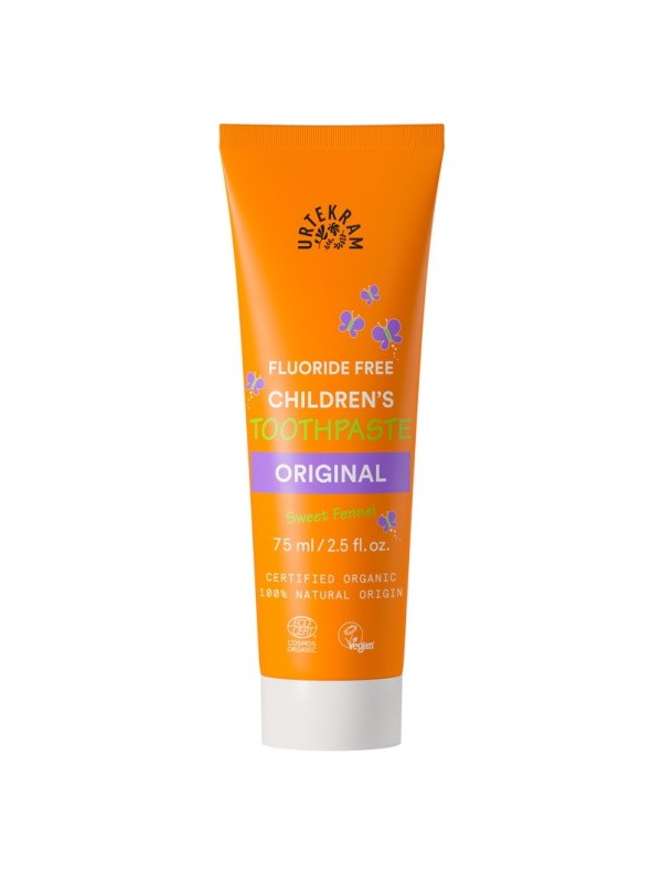 Dentifrice Enfants Original au fenouil Sans fluor 75 ml Urtekram enfants au dessus de 6 ans Herboristerie de paris