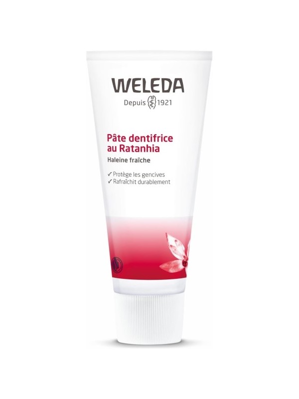 Pâte dentifrice au Ratanhia 75ml Weleda