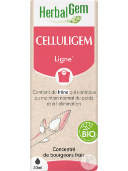 Celluligem Bio Flacon compte gouttes 50ml Herbalgem gemmotherapie Herboristerie de paris