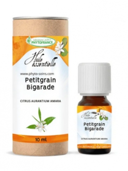 Huile essentielle petit grain bigaradie BIO 10ml Phytofrance apaisante Herboristerie de paris bigaradier orange amer