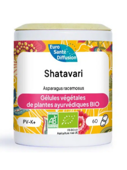 Shatavari 375mg BIO 60 gélules Phytofrance Asparagus racemosus équilibre féminin Herboristerie de paris