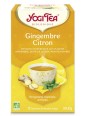 Infusion Gingembre Citron 17 infusettes Yogi Tea motivation et énergie Herboristerie de paris