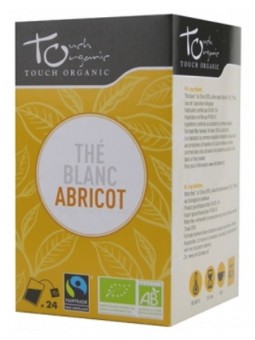 Thé blanc BIO à l'abricot 24 sachets 43g Touch Organic