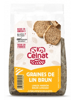 Graines de lin brun BIO 250g Celnat