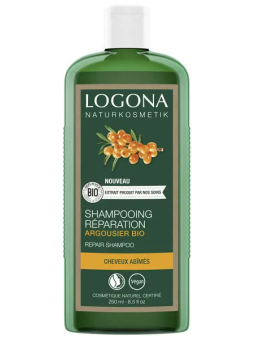 Shampoing réparateur Argousier Bio 250ml Logona cheveux abimés destructurés Herboristerie de paris