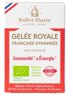 Gelée Royale Fraîche Dynamisée 10g Ballot Flurin 10 000 mg de gelée royale par pot Herboristerie de paris