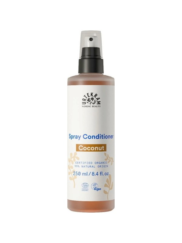 Demêlant Spray à la Noix de Coco 250ml Urtekram sans rinçage brillance et souplesse Herboristerie de paris