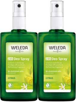 Duo Déodorant spray Citrus 2X100ml Weleda