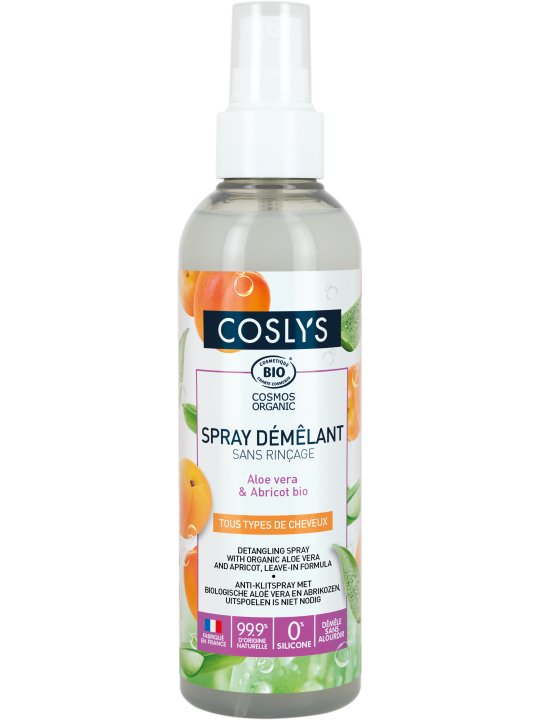 Spray démêlant sans rinçage 200 ml Coslys volume démêlage et brillance Herboristerie de paris
