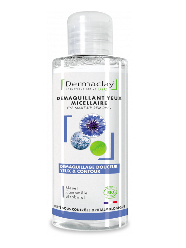 Doux démaquillant yeux Bleuet Camomille Bisabolol 125ml Dermaclay