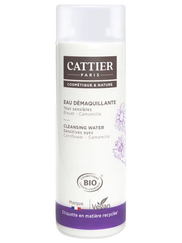 Eau démaquillante Pétale d'Iris yeux sensibles 150ml Cattier