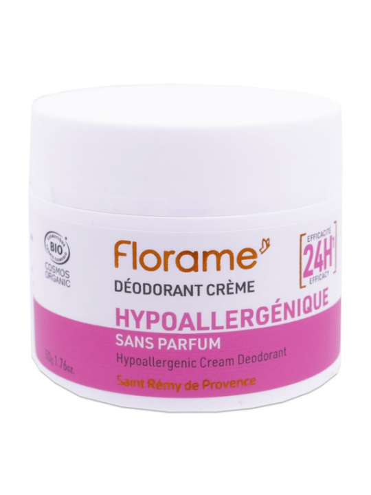 Déodorant crème à l'aloe Vera Bio 50g Florame