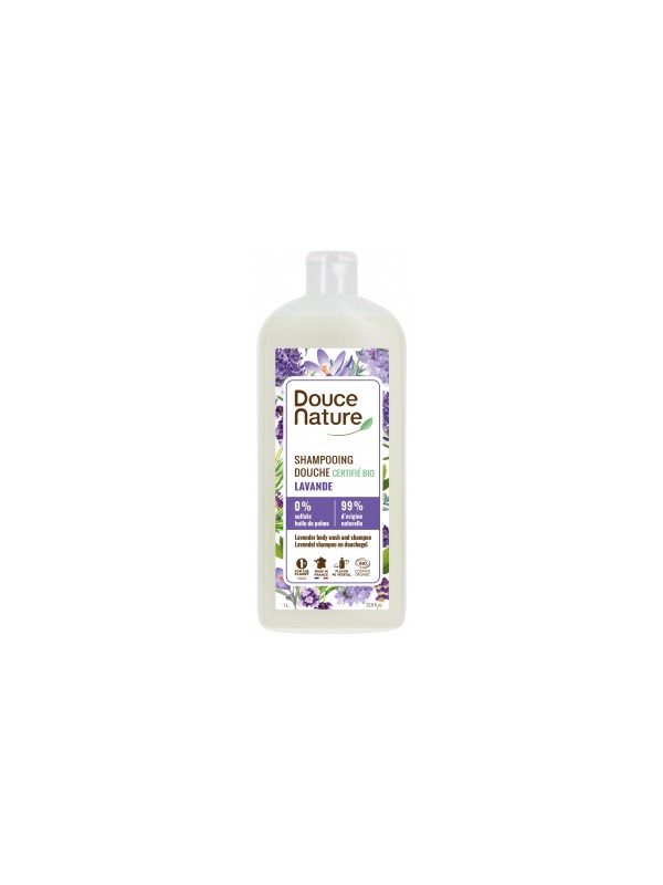 Shampoing Douche Provence Lavande de la Drôme 1L Douce Nature Herboristerie de paris