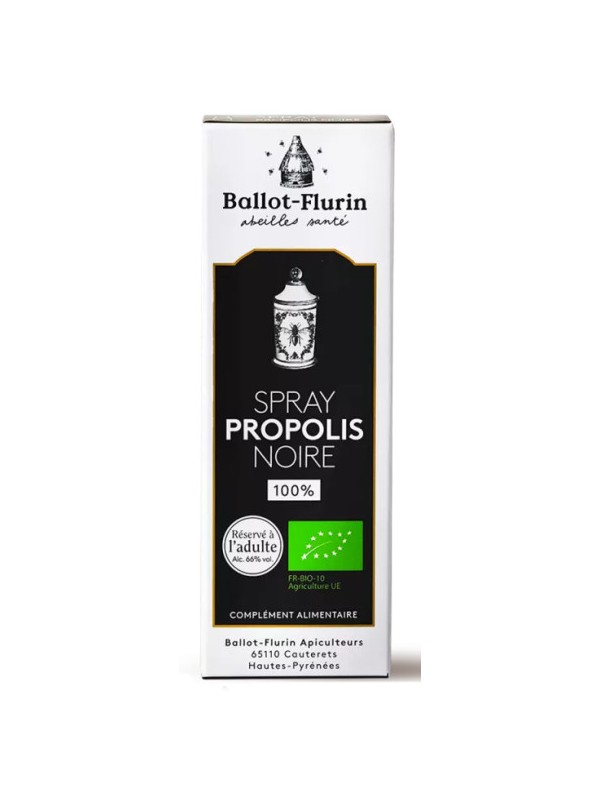 Spray à la propolis noire 15ml Ballot Flurin herboristerie de paris extrait de propolis française