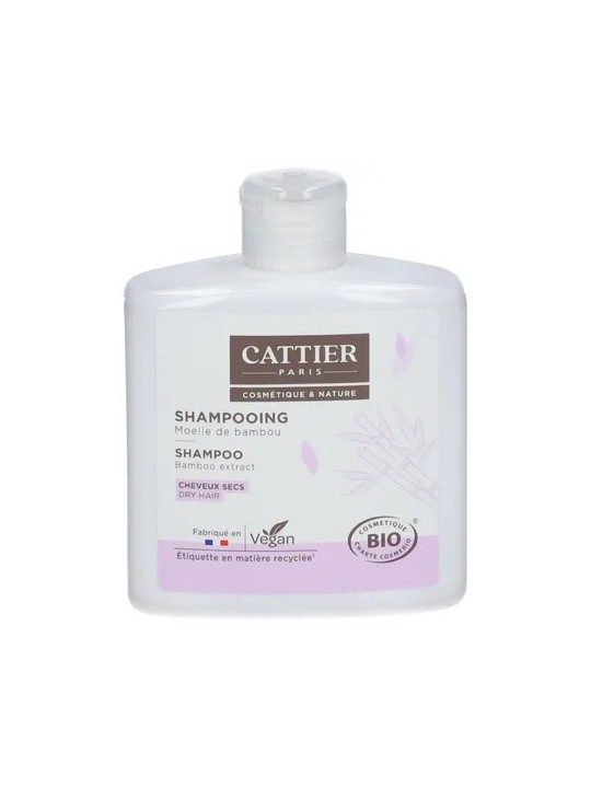 Shampooing à la moëlle de bambou cheveux secs 250ml Cattier shampoing bio Herboristerie de paris