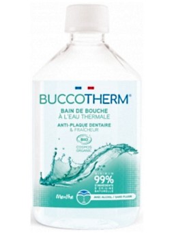 Buccotherm Bain de bouche menthe thé vert 300ml menthe thé vert avec alcool Herboristerie de paris