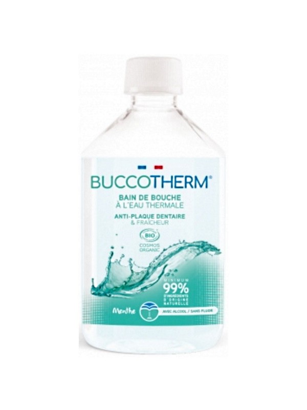 Buccotherm Bain de bouche menthe thé vert 300ml menthe thé vert avec alcool Herboristerie de paris