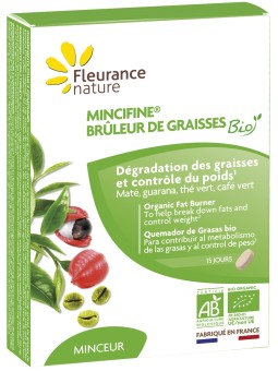 Mincifine brûleur de graisses Bio 30 comprimés Fleurance Nature activateur régime hypocalorique Herboristerie de paris