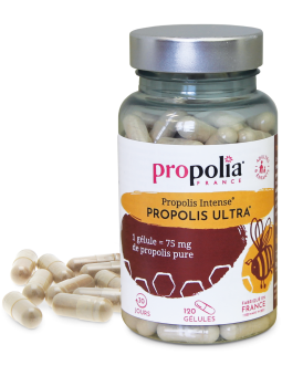 Propolis Intense Ultra  120 gelules Propolia Apimab propolis purifiée active Herboristerie de paris