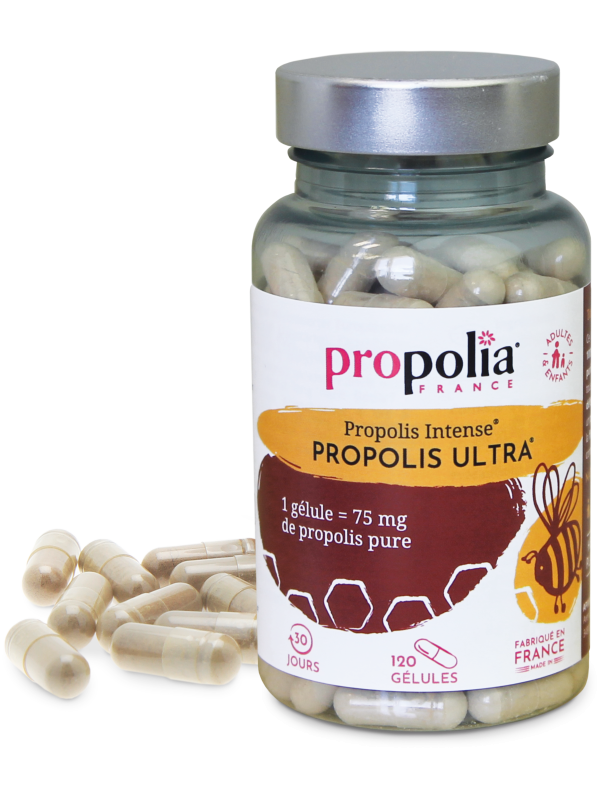 Propolis Intense Ultra  120 gelules Propolia Apimab propolis purifiée active Herboristerie de paris