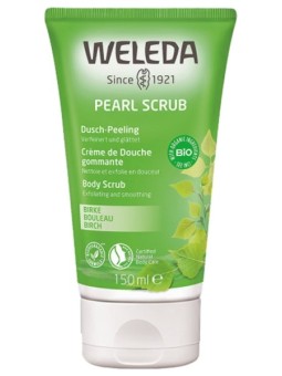 Crème de douche gommante au Bouleau 150ml Weleda cires de carnauba d'abeille exfoliantes Herboristerie de paris