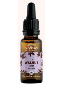 Elixir Noyer, Walnut n°33 20 ml Biofloral Herboristerie de paris