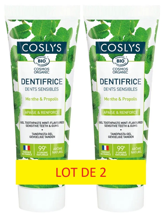 Lot de 2 Dentifrice spécial dents sensibles 2 x 75ml Coslys