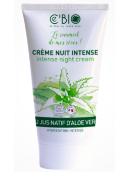 Crème de nuit intense bio Aloé vera 50 ml Cé'Bio régénération cellulaire Herboristerie de paris