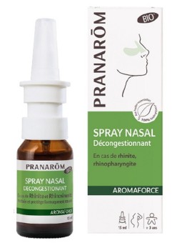 Spray nasal décongestionnant 15ml Pranarôm dispositif médical type I problèmes rhino-pharyngés Herboristerie de paris