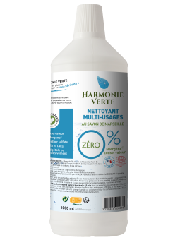 Nettoyant Multi usages au savon de Marseille 1L Harmonie Verte