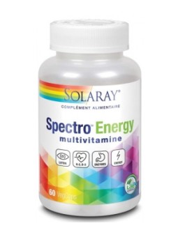 Spectro Energie 60 gélules Solaray vitalité et énergie complexe vitamines et minéraux Herboristerie de paris
