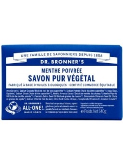 Savon solide à la Menthe Poivrée Dr Bronners