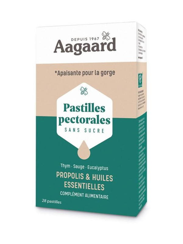 Pastilles pectorales Apais'toux 30 pastilles Aagaard