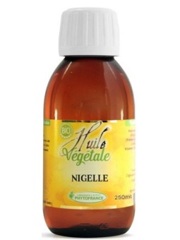 Huile végétale de Nigelle BIO 250ml Phytofrance complément alimentaire Herboristerie de paris