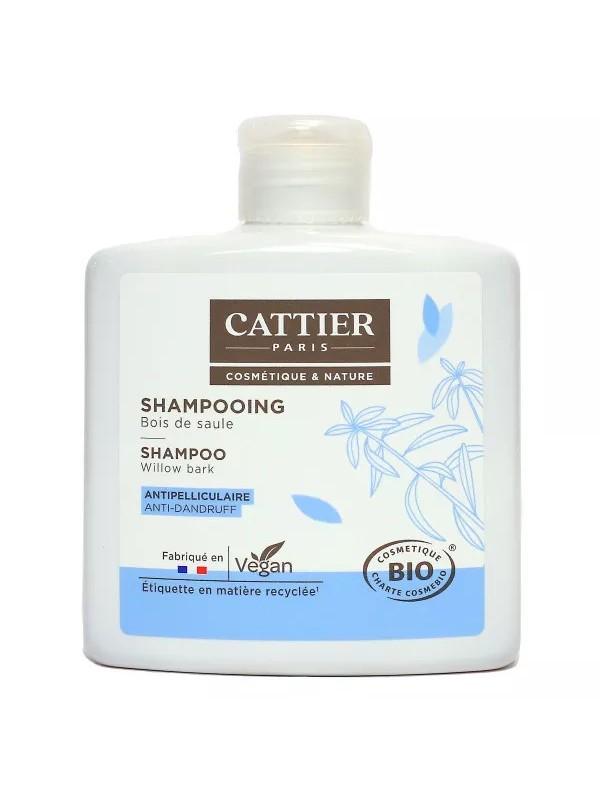 Shampoing au bois de saule antipelliculaire 250ml Cattier