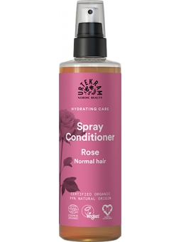 Spray cheveux revitalisant sans rinçage à la Rose 250ml Urtekram
