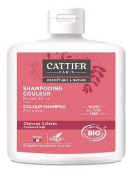 Shampoing sans sulfate couleur 250ml Cattier