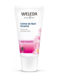 Crème de nuit lissante à la Rose Musquée premières rides 30ml Weleda