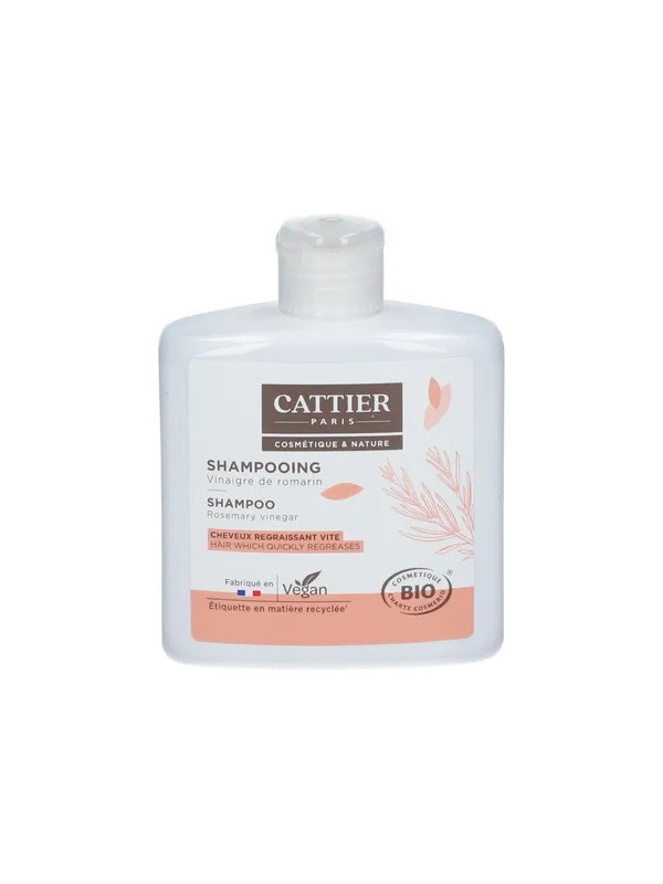 Shampoing au vinaigre de romarin cheveux gras 250ml qte_xls Cattier Herboristerie de Paris