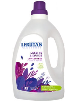 Lessive liquide concentrée Savon de Marseille Orange Lavande 1.5Litre Lerutan Herboristerie de Paris