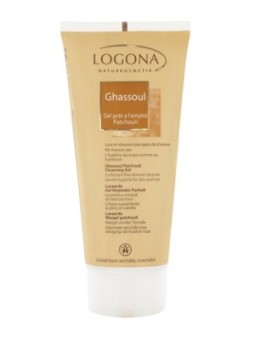 Ghassoul Gel prêt à l'emploi patchouli 200ml Logona Herboristerie de Paris