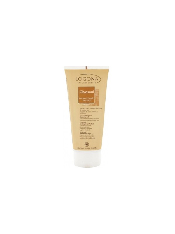Ghassoul Gel prêt à l'emploi patchouli 200ml Logona Herboristerie de Paris