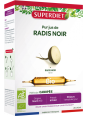 Radis Noir Bio 20 ampoules de 10ml Super Diet Herboristerie de Paris jus de radis noir bio