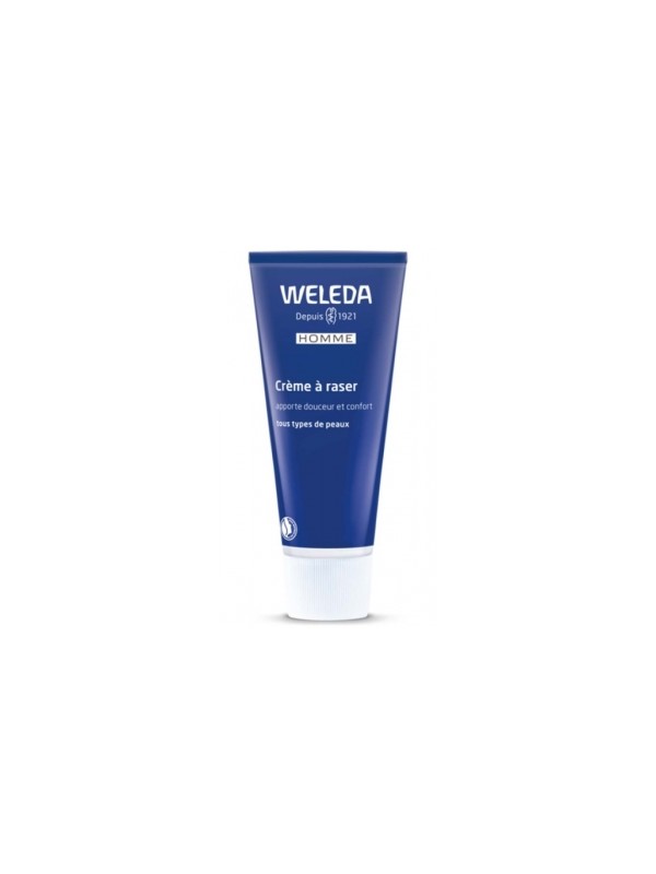 Crème à raser 75ml Weleda Herboristerie de Paris prépare la peau sensible au feu du rasoir