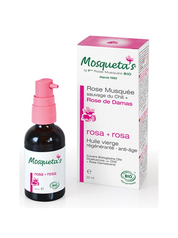 Huile de rose musquée + HE de Rose de Damas Bio 30ml Mosqueta's Herboristerie de Paris