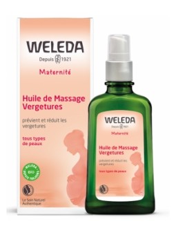 Huile de massage vergetures 100ml Weleda Herboristerie de Paris