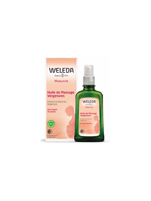 Huile de massage vergetures 100ml Weleda Herboristerie de Paris