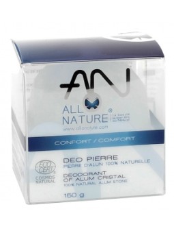 Déodorant pierre d'alun brute dans sa boite 150g AlloNature Herboristerie de Paris