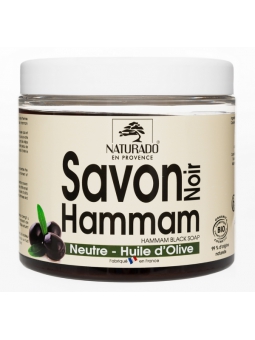 Savon Noir Hammam neutre à l'huile d'Olive 600ml Naturado Herboristerie de Paris