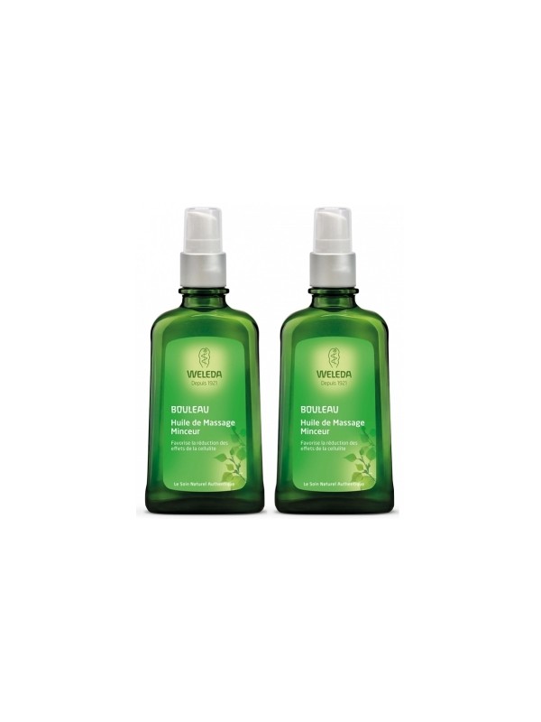 Duo Huiles de massage minceur bouleau 2x100ml le 2eme à moins 50% Weleda Herboristerie de Paris